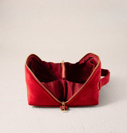 Wild Leopard Open Flat Makeup Bag