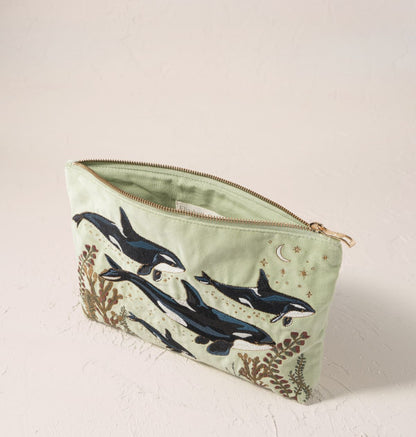 Wild Orcas Everyday Pouch