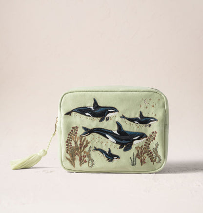 Wild Orcas Wash Bag