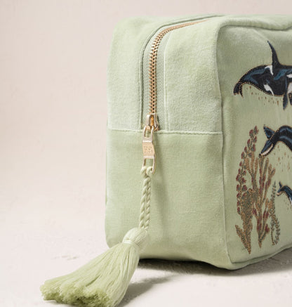 Wild Orcas Wash Bag