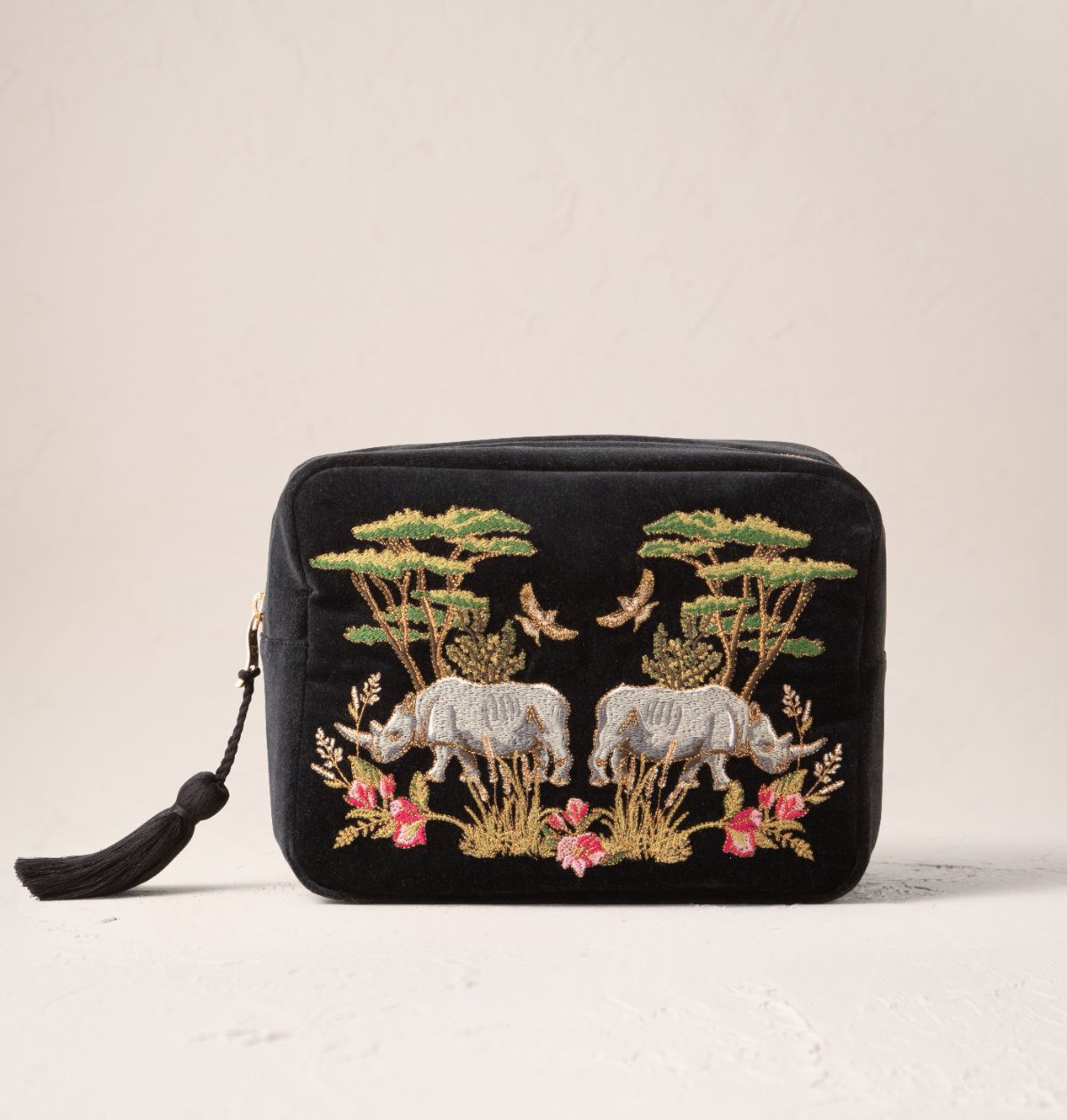 Wild Rhino Velvet Wash Bag