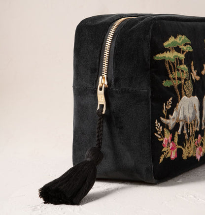 Wild Rhino Velvet Wash Bag