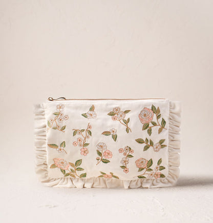 Wild Rose Frill Pouch