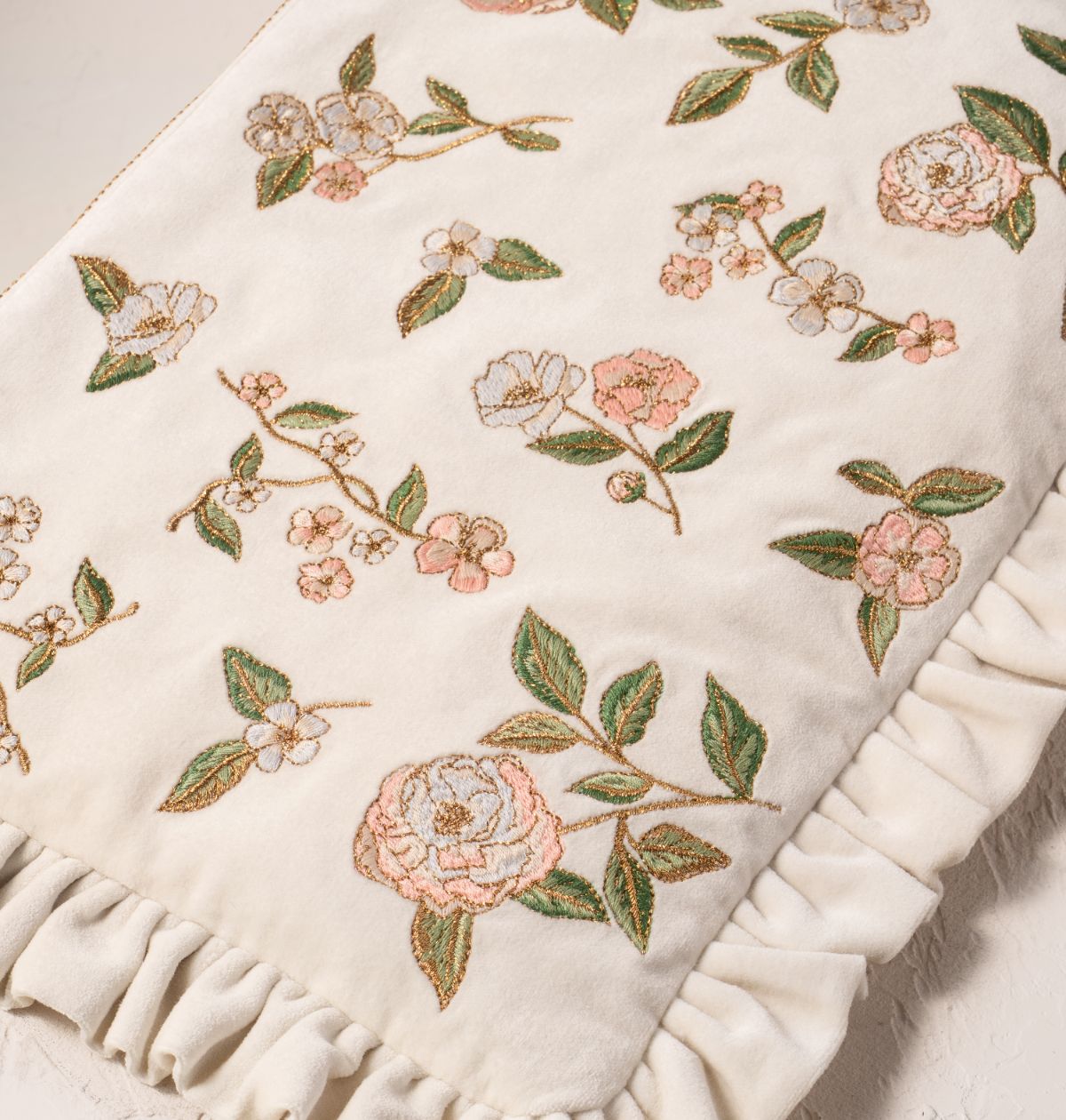 Wild Rose Frill Pouch