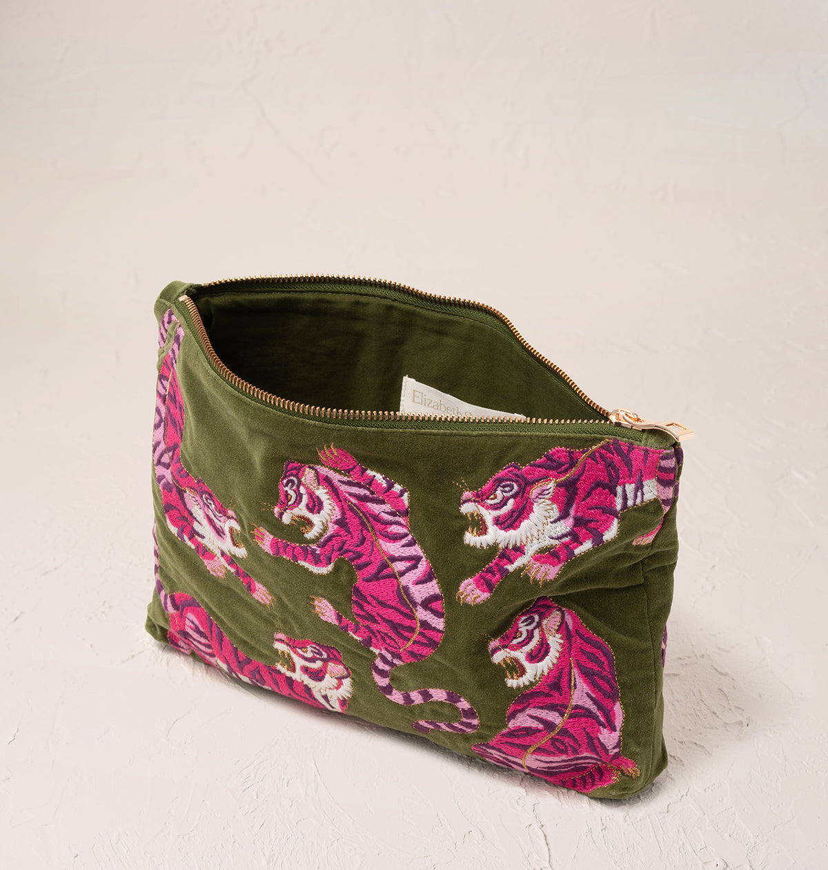 Elizabeth Scarlett ワイルドフラワー ポーチ グリーン Wild Tiger Everyday Pouch – Elizabeth Scarlett