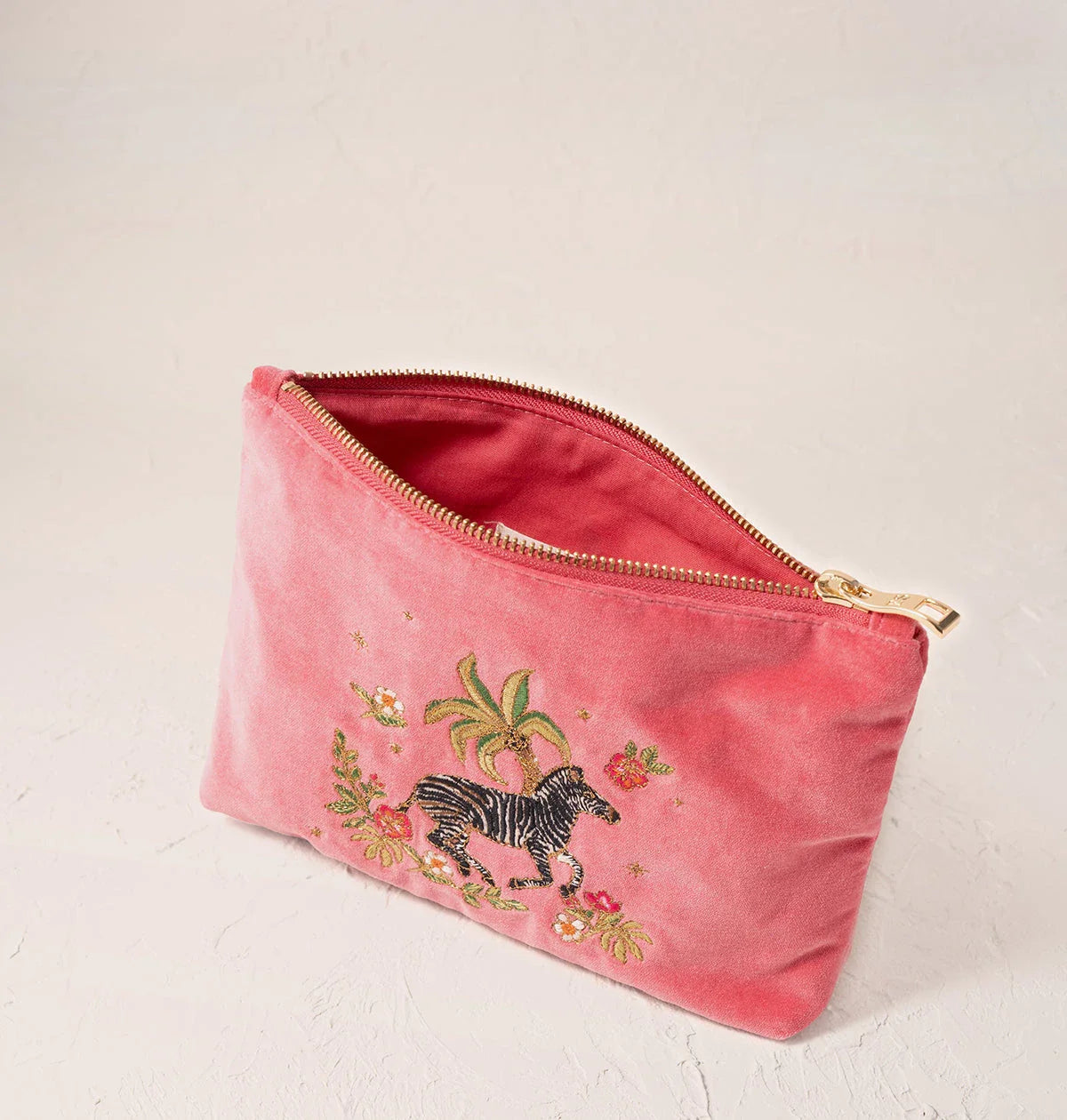 Wild Zebra Palm Mini Pouch
