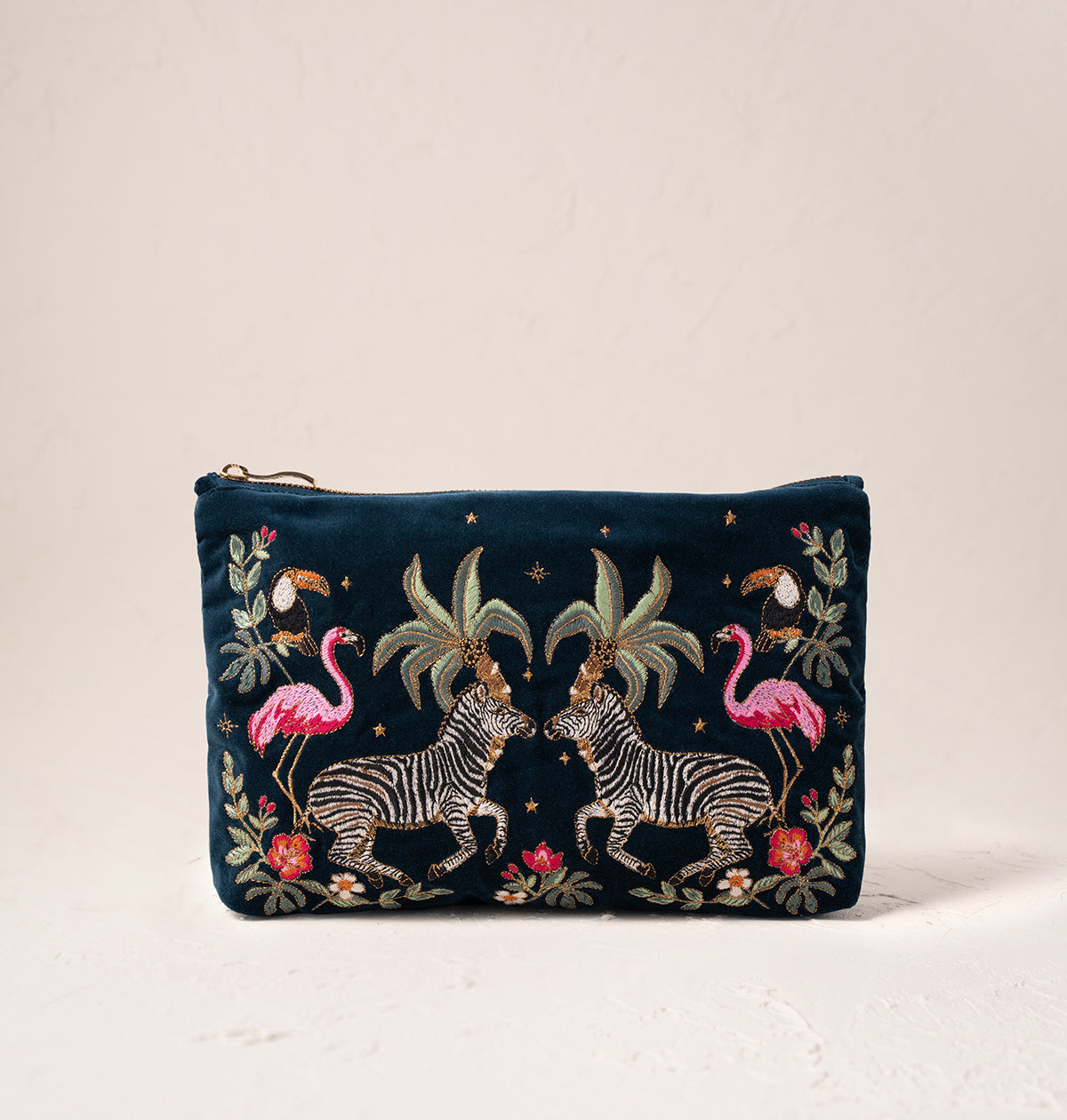 Wild Zebra Palm Everyday Pouch