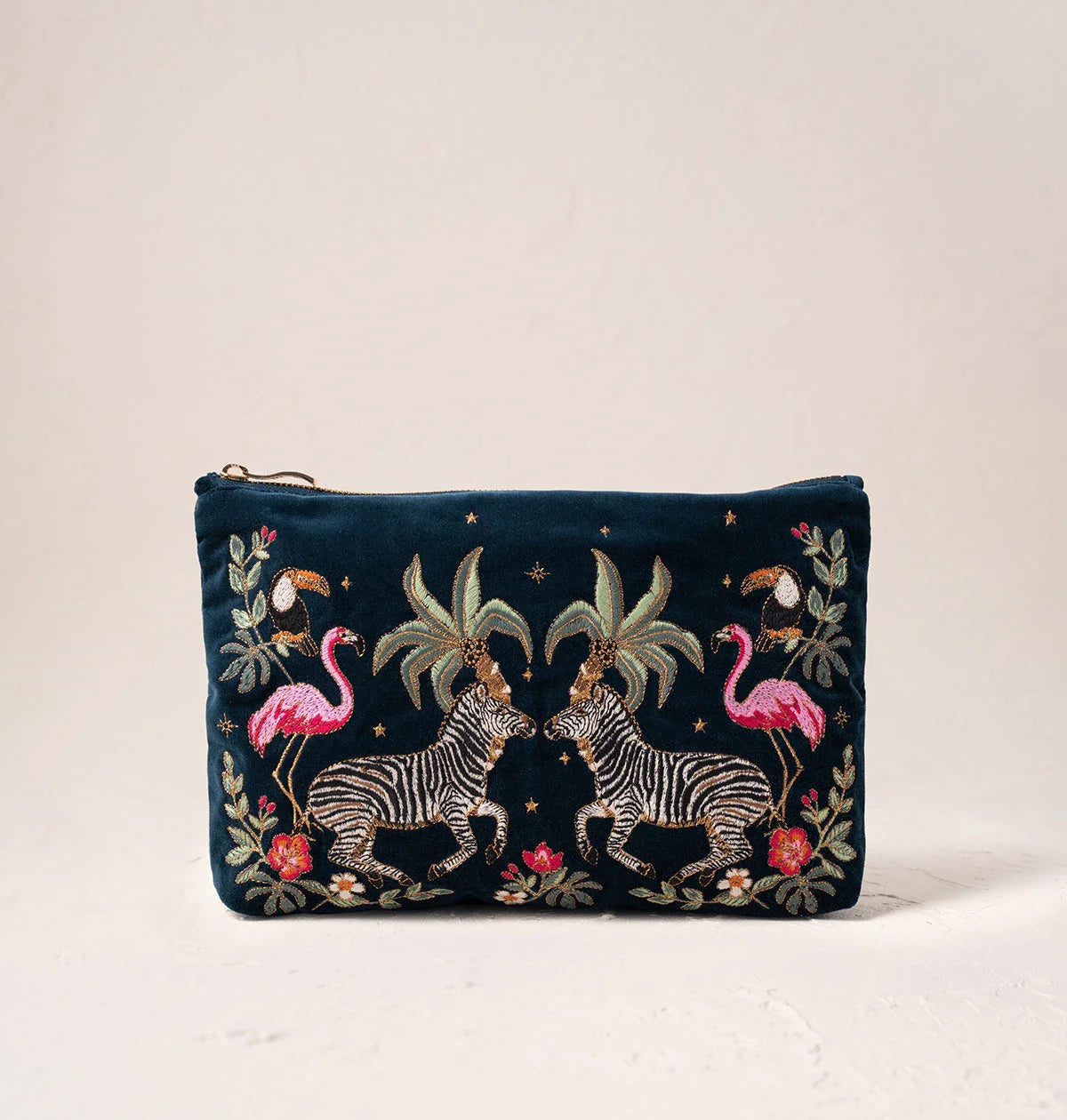 Wild Zebra Palm Everyday Pouch