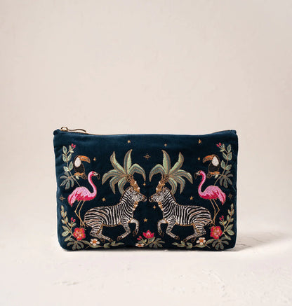 Wild Zebra Palm Everyday Pouch