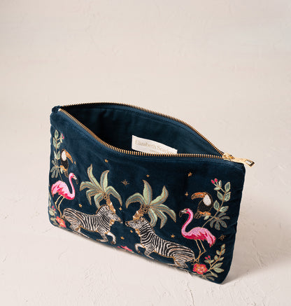 Wild Zebra Palm Everyday Pouch