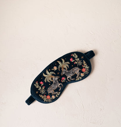 Wild Zebra Palm Eye Mask
