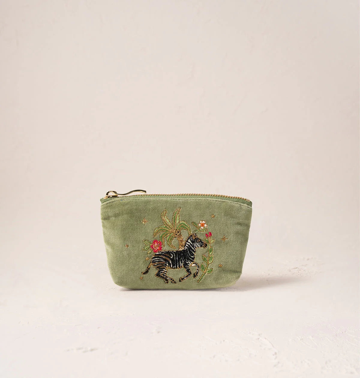 Wild Zebra Palm Coin Purse