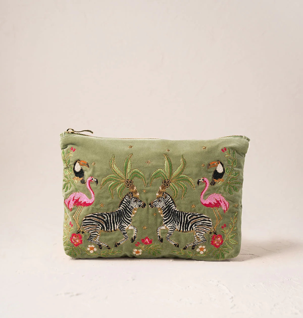Wild Zebra Palm Everyday Pouch