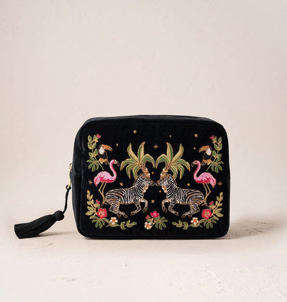 Wild Zebra Palm Wash Bag – Elizabeth Scarlett