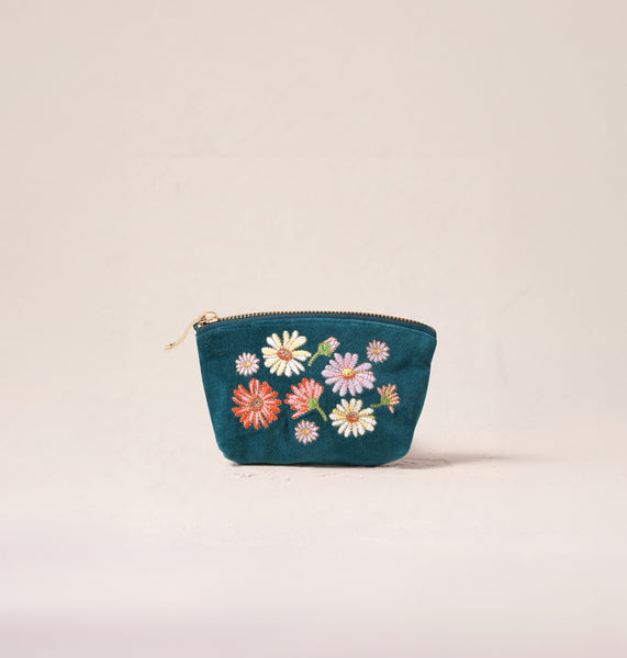 【送料関税込】Elizabeth Scarlett / Wildflower Coin Purse WildflowerRichBlueVelvetCoinPu