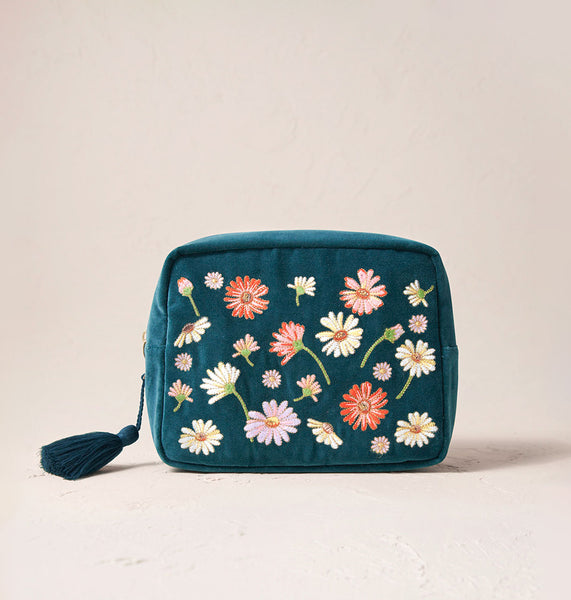 WildflowerRichBlueVelvetWashBa