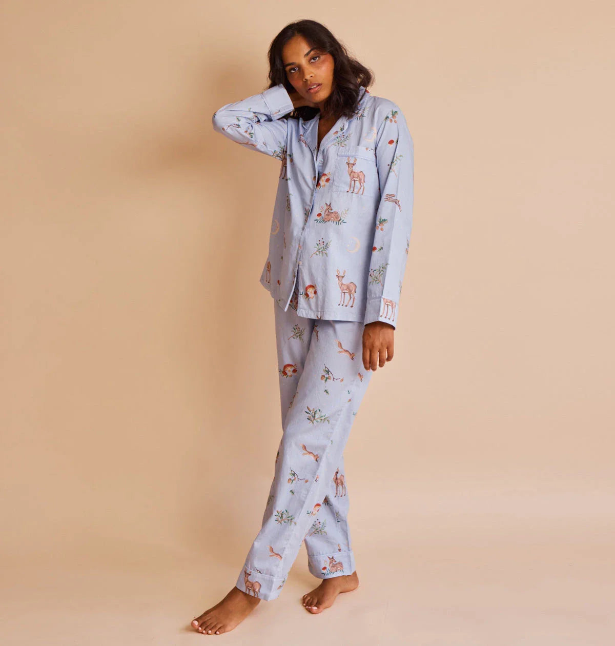 Cotton Sateen Enchanted Woodland Pyjamas