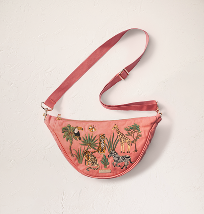 World Wildlife Canvas Crossbody Sling Bag