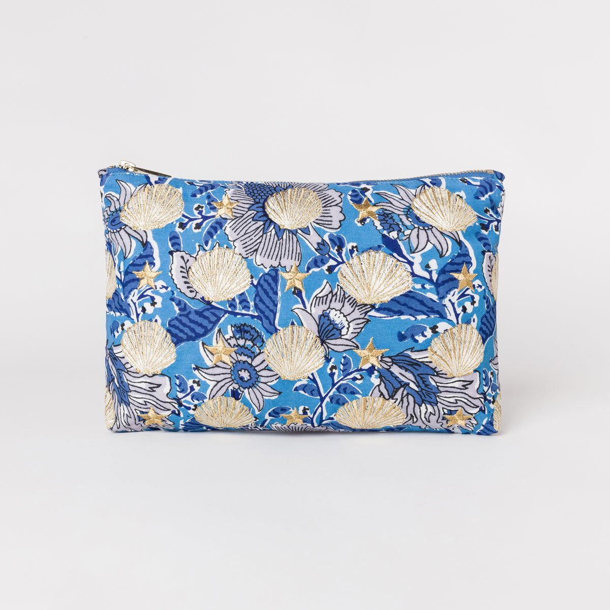 Rebirth Floral Blue Pouch