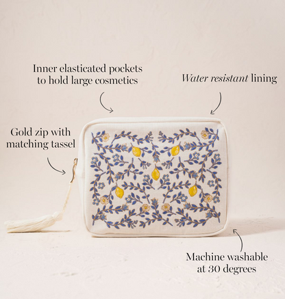 Lemon Garden Wash Bag
