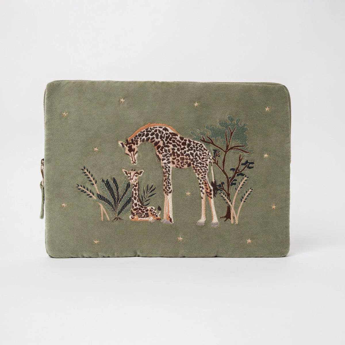 Giraffe Mother & Baby Laptop Case Large