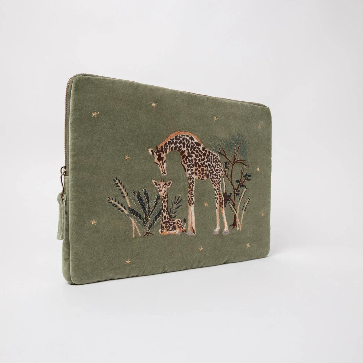 Giraffe Mother & Baby Laptop Case Large