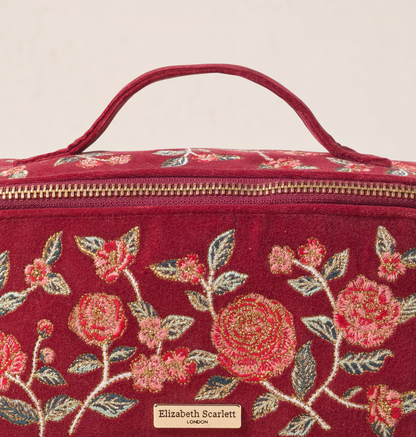 Camellia Romance Open Flat Makeup Bag