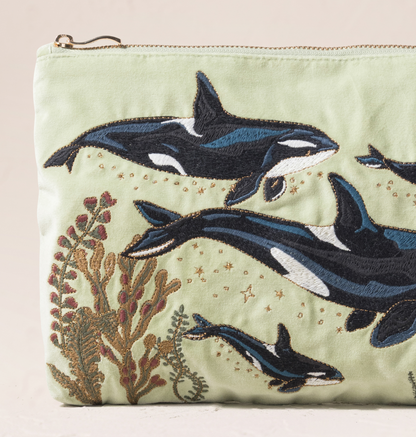 Wild Orcas Everyday Pouch