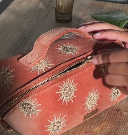 Sun Goddess Open Flat Makeup Bag