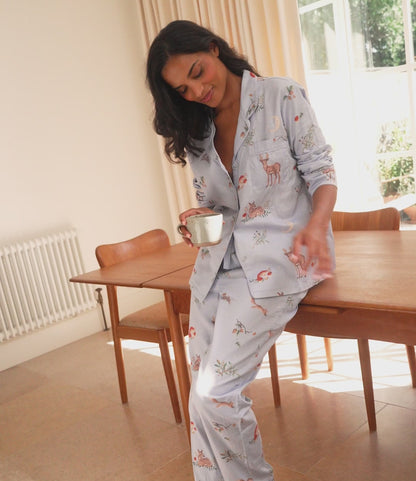 Cotton Sateen Enchanted Woodland Pajamas