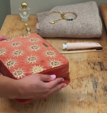 Pressed Flowers Hanging Wash Bag