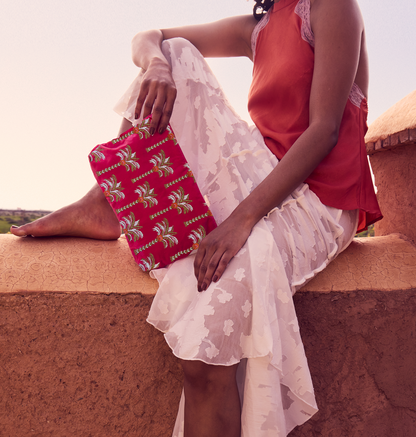 Palms Velvet Everyday Pouch