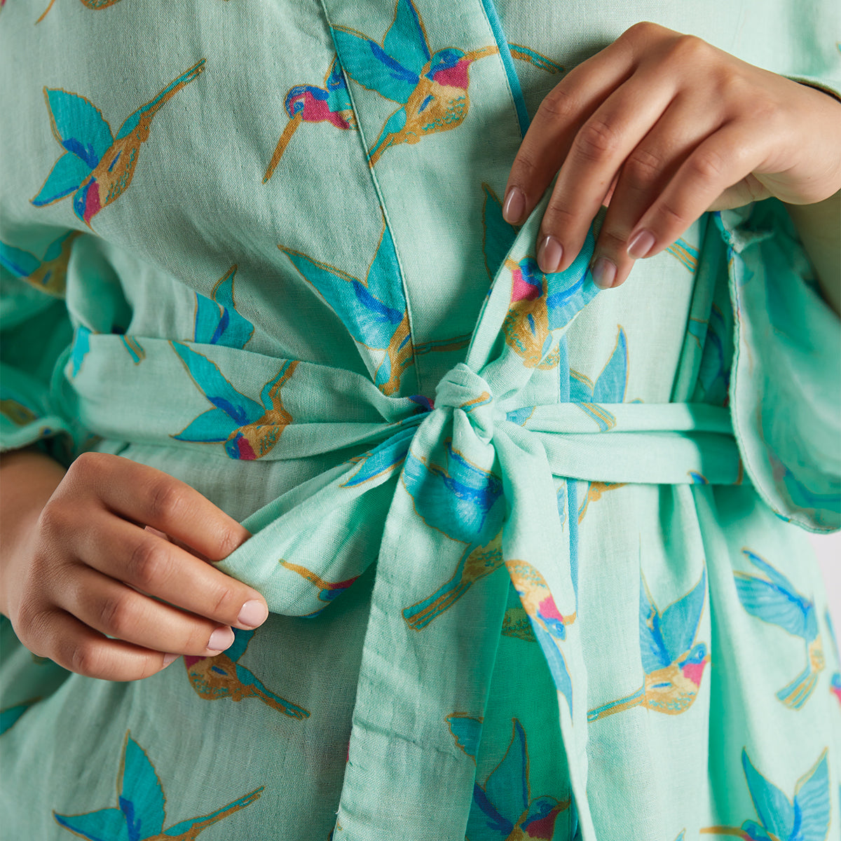 Hummingbird Mint Robe