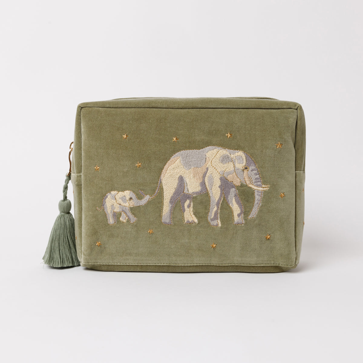 送料関税込 Elizabeth Scarlett/Elephant Open Flat Makeup Bag Celestial Elephant Makeup Bag – Elizabeth Scarlett