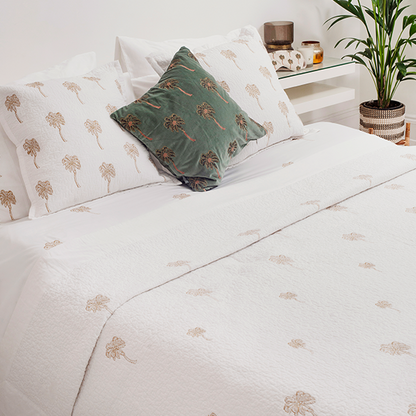 Luxury Soft Cotton Sateen Bedding Cushion Quilt 1