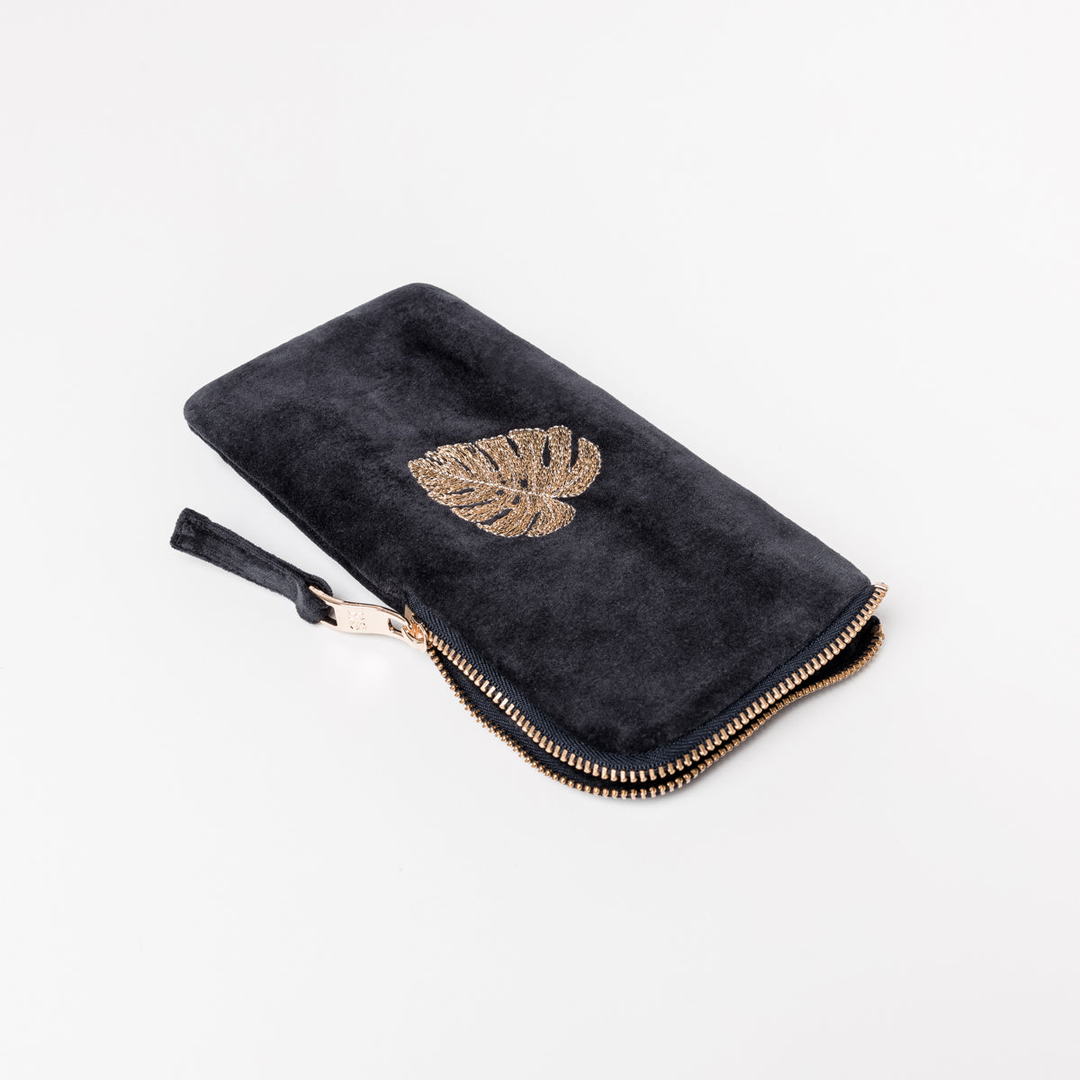 Gold Jungle Leaf Sunglasses Case
