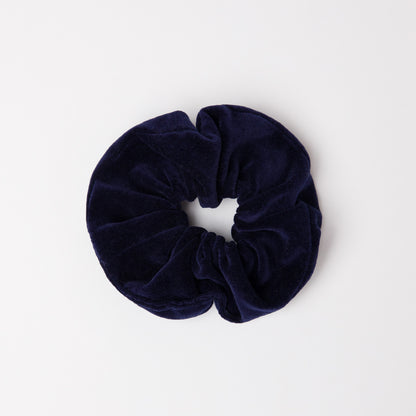 Navy Velvet Scrunchie